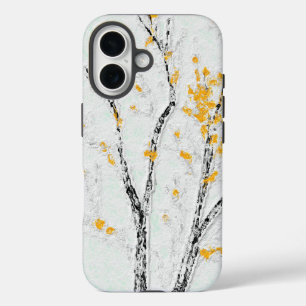 Autumn Tree Branches with Yellow Fall Leaves iPhone 16 Case