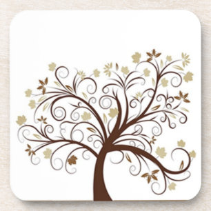 Autumn Tree Cork Coaster