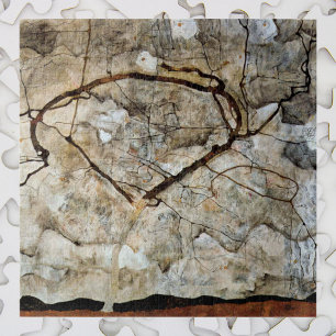 Autumn Tree in Movement by Egon Schiele Jigsaw Puzzle