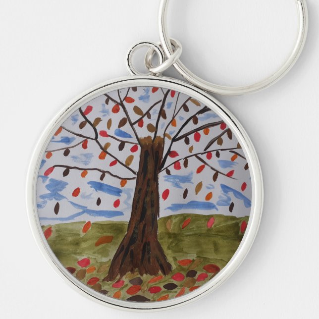 Autumn Tree Key Ring (Front)