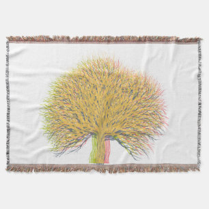 Autumn Tree Throw Blanket