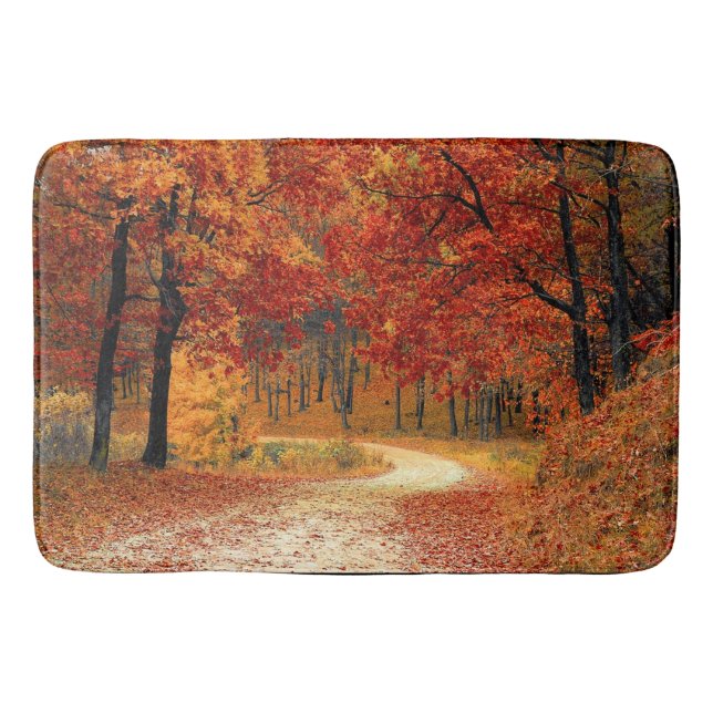 Autumn Trees Bath Mat (Front)
