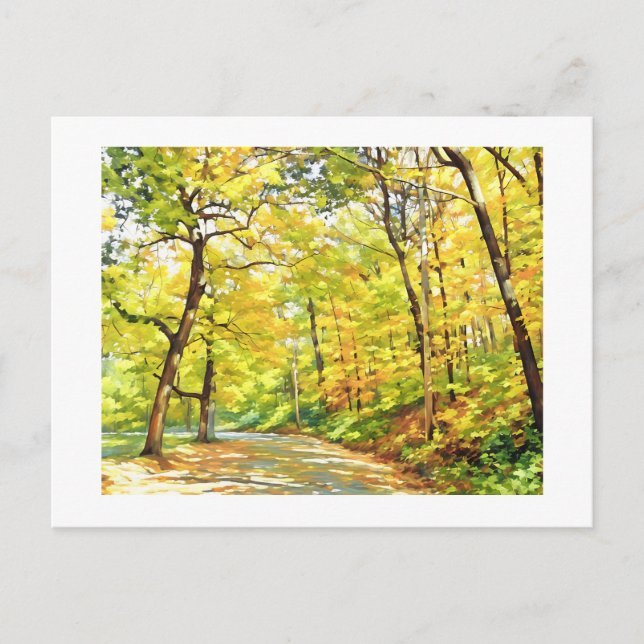 AUTUMN TREES card (Front)