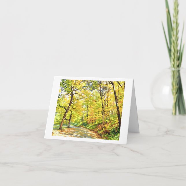 AUTUMN TREES card (Front)