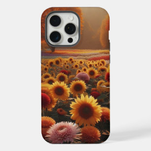 Autumn trees/field with mums iPhone 15 pro max case