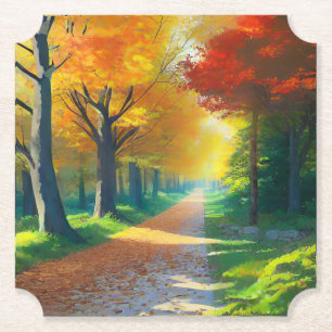 Autumn Trees in the Forest-33657 Paper Coaster