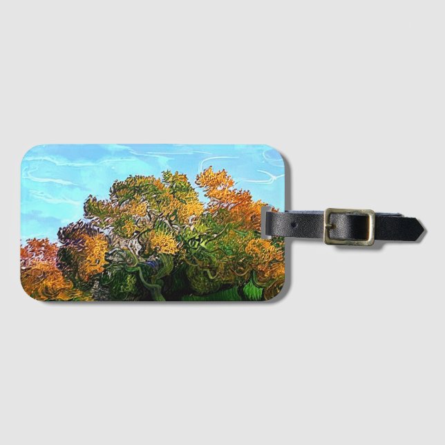 AUTUMN TREES LUGGAGE TAG (Front Horizontal)