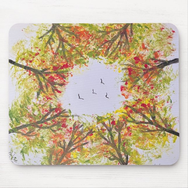 Autumn Trees Mouse Pad (Front)