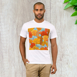 Autumn Trees Pattern Fall Foliage  T-Shirt
