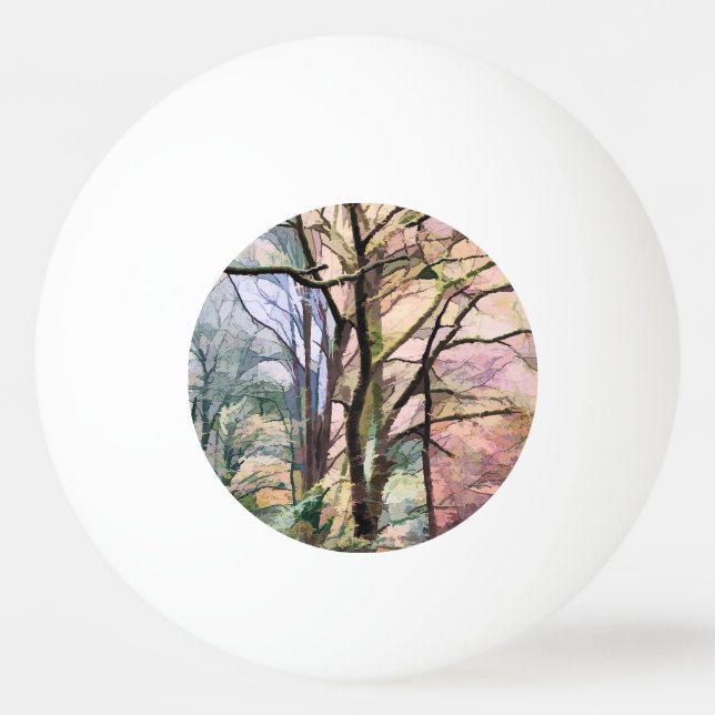 AUTUMN TREES PING PONG BALL (Front)