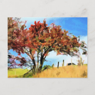 AUTUMN TREES POSTCARD