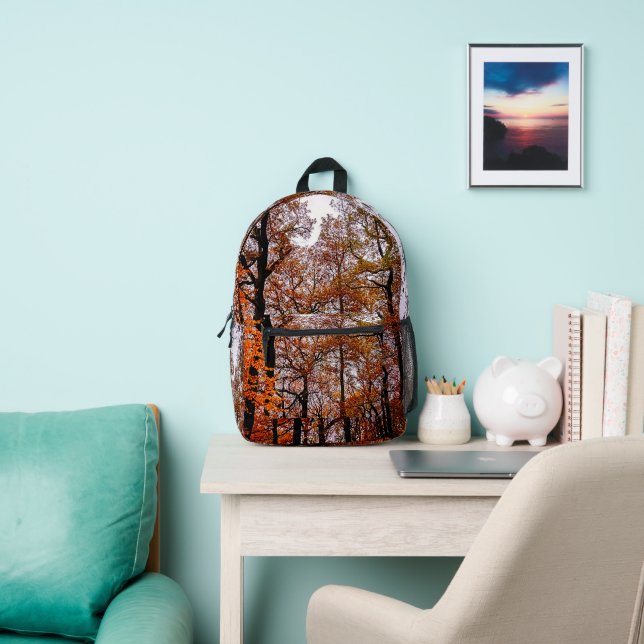 Autumn trees printed backpack (Insitu)
