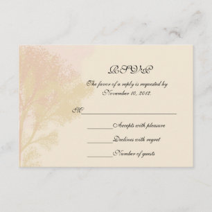 Autumn Trees RSVP Card