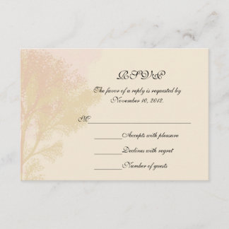 Autumn Trees RSVP Card