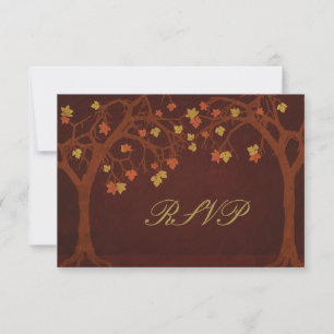 Autumn Trees RSVP Response Card