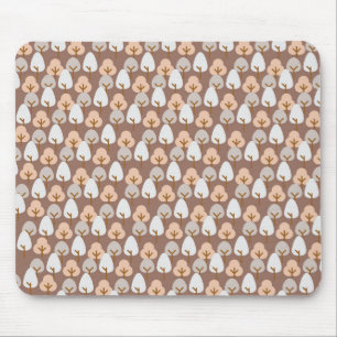 Autumn Trees Vintage Plant Pattern  Mouse Pad