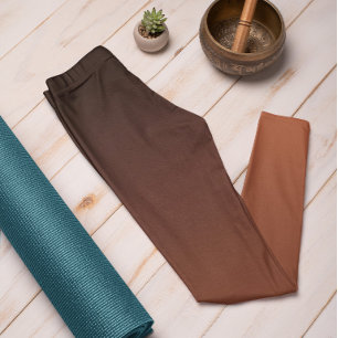 Autumn Trend Colour Burnt Copper Ombre Leggings