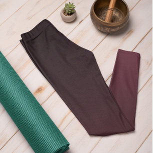 Autumn Trend Colour Red Wine Ombre Leggings
