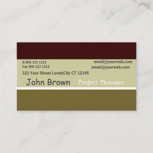 Autumn TriColor Sage Green Farmer Agriculture Business Card
