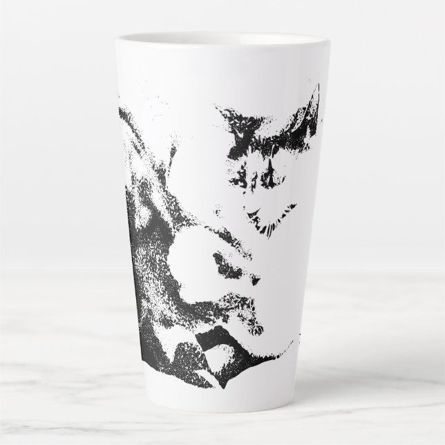 Autumn Truce at the Hearth Latte Mug (Front)