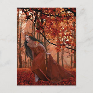 Autumn Tryst Postcard