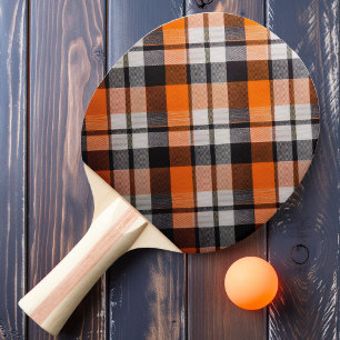 Autumn Twilight Plaid Ping Pong Paddle