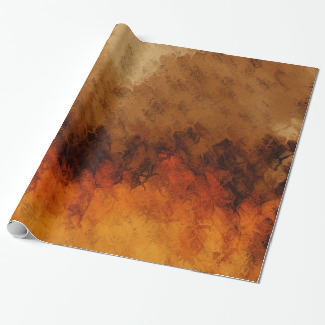 Autumn Twilight Wrapping Paper (Unrolled)