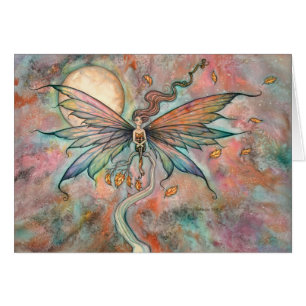 Autumn Upgust Fairy Fantasy Watercolor Art