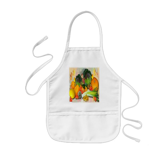AUTUMN VEGETABLES   ~ Kids  Apron (Front)