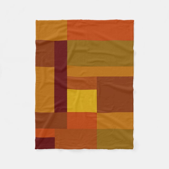 Autumn Vibe Fleece Blanket (Front)