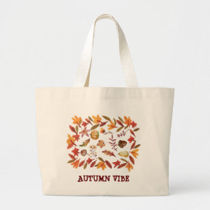 AUTUMN VIBE LARGE TOTE BAG
