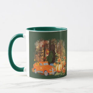 Autumn Vibes, A Car Loaded With Pumpkin Mug