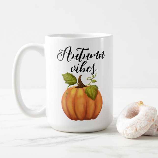 Autumn Vibes Coffee Mug (With Donut)