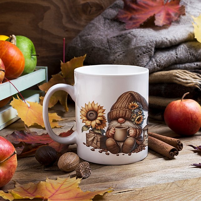 Autumn Vibes Cute Gnome Mug (Creator Uploaded)