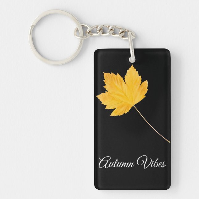 Autumn vibes key ring (Front)