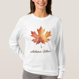 Autumn Vibes Leaf T-Shirt