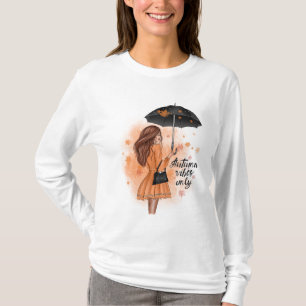 Autumn Vibes Only Fall Fashion Girl T-Shirt