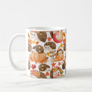 Autumn vibes Pattern Porcupine Coffee Mug