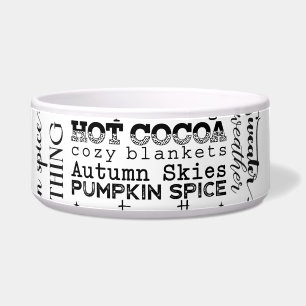 Autumn Vibes Pet Feeding Bowls