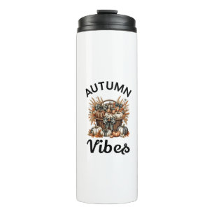 Autumn vibes pumpkin  basket thermal tumbler