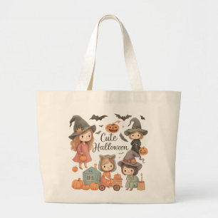 Autumn Vibes Tote Bag – Cosy Fall Character Illust
