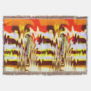 Autumn vibrations throw blanket