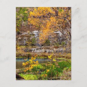 Autumn View Alley Spring Thank You Postcard