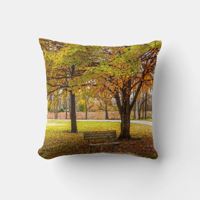 Autumn View Bench Cushion (Front)