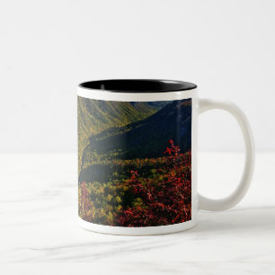 Autumn view of Linville Gorge often called the Two-Tone Coffee Mug