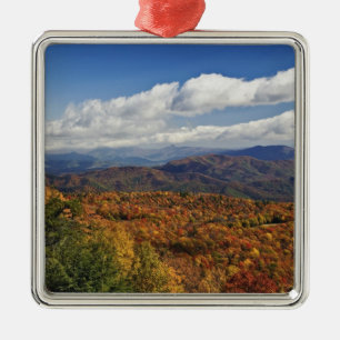 Autumn view of Southern Appalachian Mountains Metal Ornament