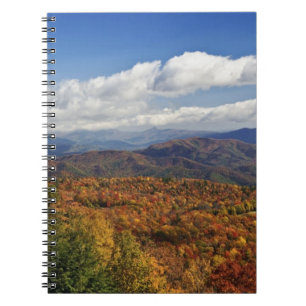 Autumn view of Southern Appalachian Mountains Notebook