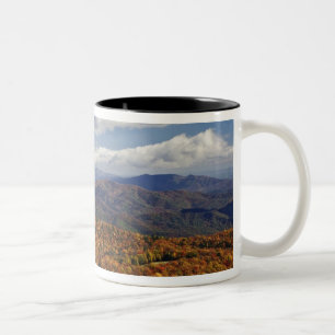 Autumn view of Southern Appalachian Mountains Two-Tone Coffee Mug