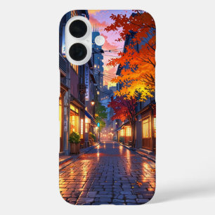 Autumn Village Evening iPhone 16 Case