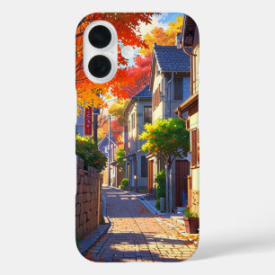 Autumn Village Sunset iPhone 16 Case